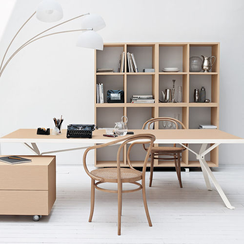 Table de travail contemporaine - REVO HOMEOFFICE - Manerba - en bois / rectangulaire / professionnelle