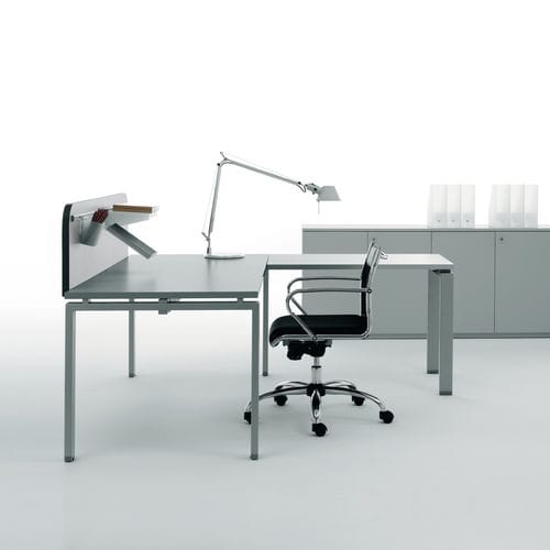 Bureau contemporain - CLICK OPERATIVE - Manerba - en métal / d'angle / 4 pieds