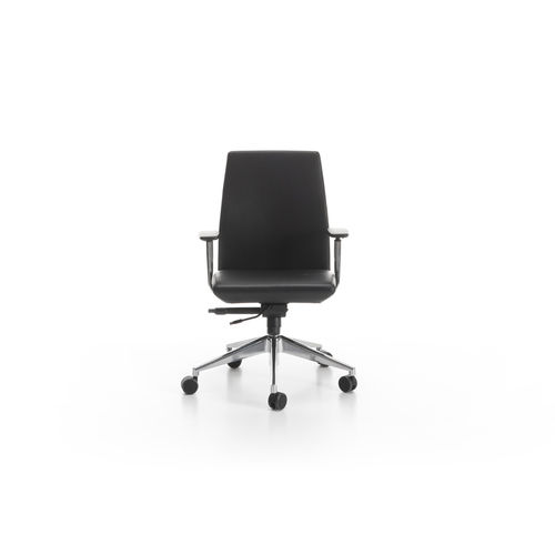 Chaise de bureau contemporaine - TREND  - Manerba - en cuir / réglable / à roulettes