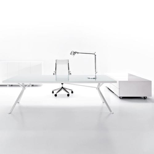 Bureau de direction - REVO - Manerba - contemporain / en stratifié / 4 pieds