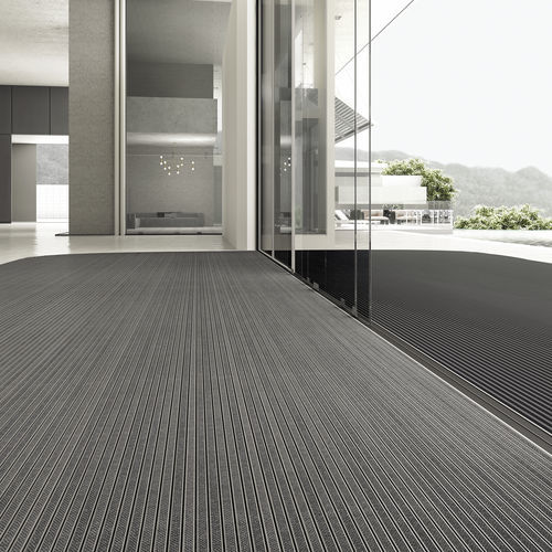 Tapis d'entrée pour établissement public - NOVOMAT® (CUSTOM MADE) - EMAC - en aluminium / caoutchouc synthétique / sur mesure