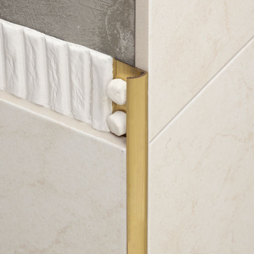 Profilé de finition en laiton - NOVOCANTO® LATON - EMAC - pour carrelage / quart-de-rond