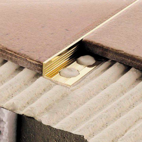 Profilé de finition en laiton - NOVOPARED/NOVOSUELO BRASS - EMAC - pour carrelage / pour angle extérieur