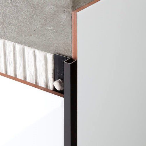 Profilé de finition en aluminium - NOVOLISTEL® 3 ALUMINIO - EMAC - pour carrelage / pour angle extérieur / nez de marche