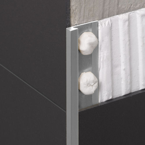 Profilé de finition en aluminium - NOVOLISTEL® SLIMM - EMAC - pour carrelage / pour angle extérieur / nez de marche