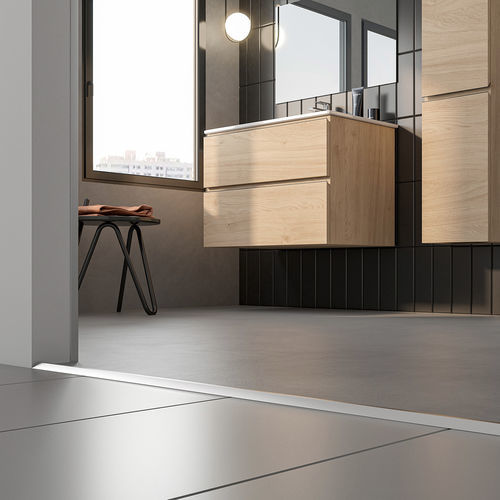 Profilé de transition en aluminium - Novonivel&reg; MINI - EMAC - pour carrelage / pour moquette / noir