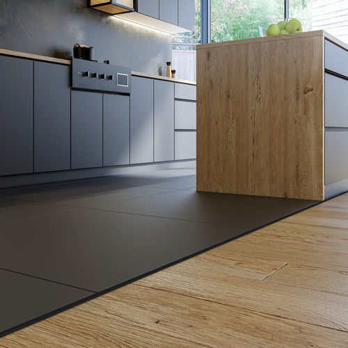 Profilé de finition en aluminium - Novosepara® MINI - EMAC - pour carrelage / en T / argenté