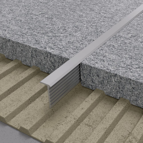 Profilé de séparation en aluminium - NOVOSEPARA 6 - EMAC - en laiton / pour angle extérieur / pour carrelage