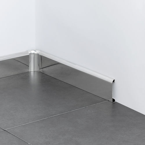 Plinthe en acier inox - NOVORODAPIE&reg; ACERO - EMAC - arrondie / acoustique