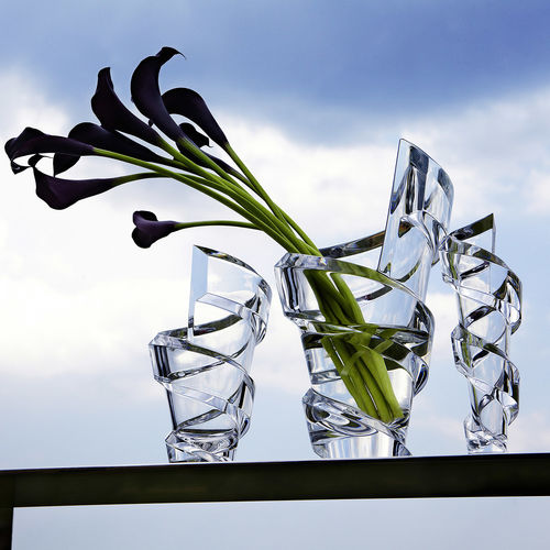 Vase design original - SPIRALE - Baccarat - en cristal