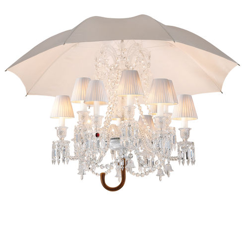 Lustre design original - MARIE COQUINE   - Baccarat - en cristal / 12 ampoules / professionnel