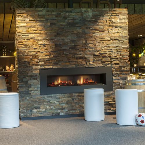 Insert de cheminée électrique - DIMPLEX OPTI-V-DOUBLE - Kamin-Design GmbH & Co KG Ingolstadt - contemporain / effet flamme