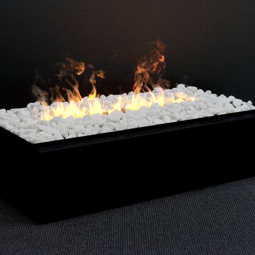 Insert de cheminée à 3 faces - DIMPLEX CASSETTE L PEBBLES  - Kamin-Design GmbH & Co KG Ingolstadt - électrique / télécommandé / effet flamme