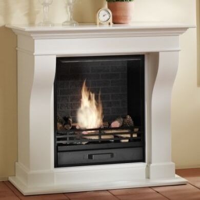 Cheminée électrique - CARRARA - Kamin-Design GmbH & Co KG Ingolstadt - au sol / sans conduit / simple face