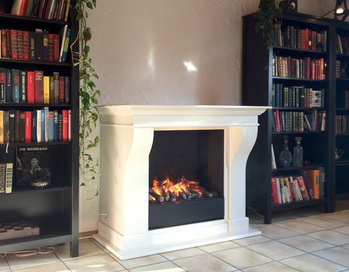 Cheminée électrique - CARRARA - EL - Kamin-Design GmbH & Co KG Ingolstadt - à encastrer / simple face / à foyer ouvert