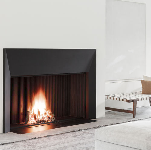 Cheminée à bois - UNIVERSAL - Metalfire Architectural fireplaces - encastrable / simple face / à foyer ouvert