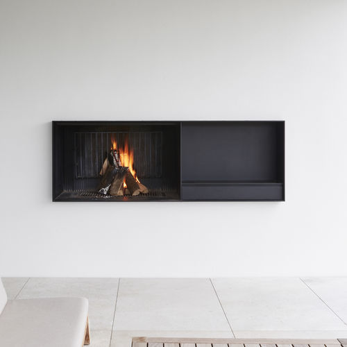 Cheminée à bois - UNIVERSAL  - Metalfire Architectural fireplaces - encastrable / simple face / de jardin