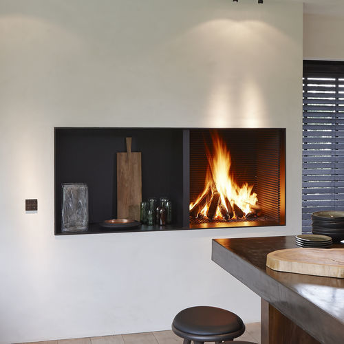 Cheminée à bois - UNIVERSAL 10 - Metalfire Architectural fireplaces - encastrable / simple face / à foyer ouvert