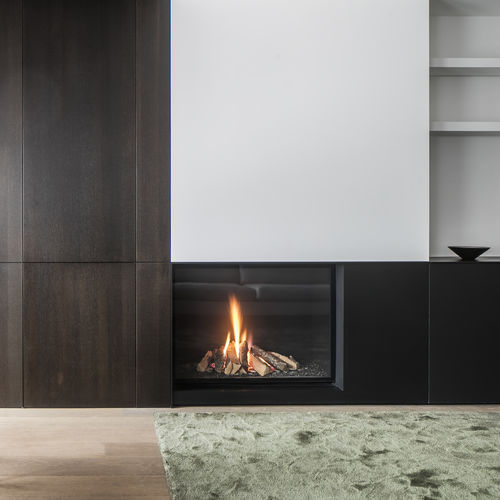 Cheminée à bois - ULTIME D MF 800-75 WHE 1S - Metalfire Architectural fireplaces - encastrable / sur pied / simple face