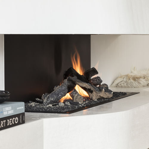 Cheminée à gaz - URBAN 5.3 - Metalfire Architectural fireplaces - encastrable / à 3 faces / à foyer ouvert