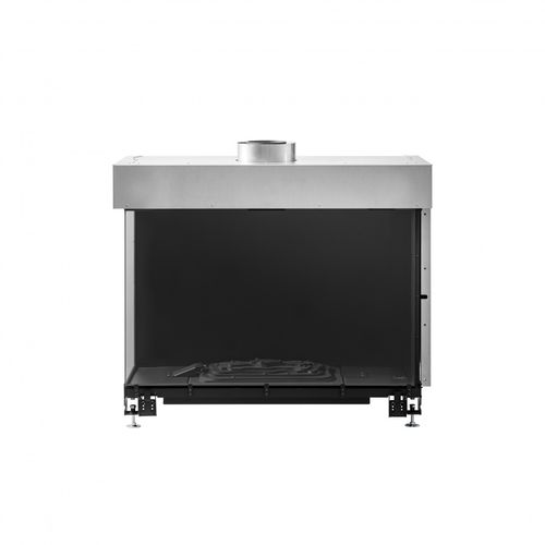 Foyer fermé à gaz - AVENUE MF 900-60 GHE 2S - Metalfire Architectural fireplaces - double face / en acier / en fonte