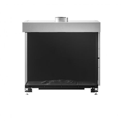 Foyer fermé à gaz - AVENUE MF 1050-75 GHE 2S L/R - Metalfire Architectural fireplaces - double face / en acier / en fonte