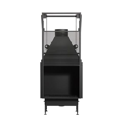 Foyer fermé à bois - UNIVERSAL MF 800-75 W 1S - Metalfire Architectural fireplaces - à 1 face / en métal / en verre