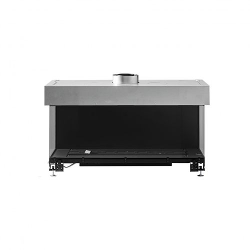 Foyer fermé à gaz - AVENUE MF 1050-40 GHE 3S - Metalfire Architectural fireplaces - à 3 faces / en acier / en fonte