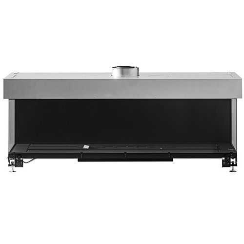 Foyer fermé à gaz - AVENUE MF 1600-40 GHE 3S - Metalfire Architectural fireplaces - à 3 faces / en acier / en fonte