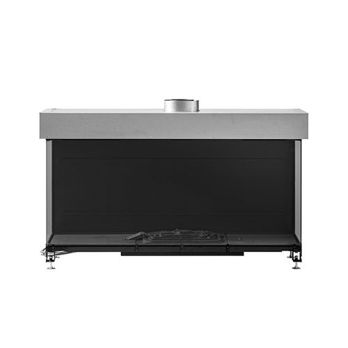 Foyer fermé à gaz - AVENUE MF 1300-60 GHE 3S - Metalfire Architectural fireplaces - à 3 faces / en acier / en fonte