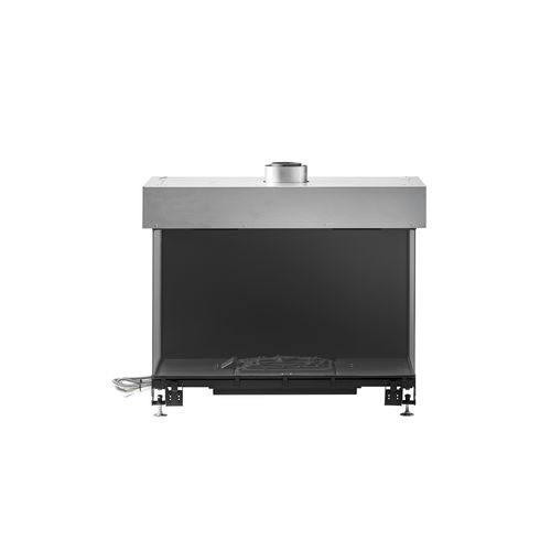 Foyer fermé à gaz - AVENUE PLUS MF 800-40 GHE 3S - Metalfire Architectural fireplaces - à 3 faces / en acier / en fonte