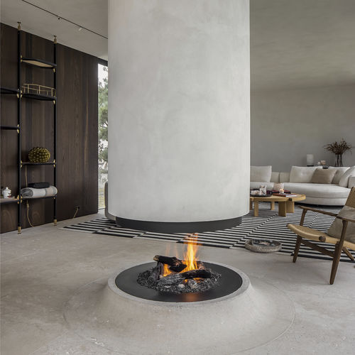 Cheminée à gaz naturel - URBAN MF G BESPOKE - Metalfire Architectural fireplaces - au propane / au sol / suspendue
