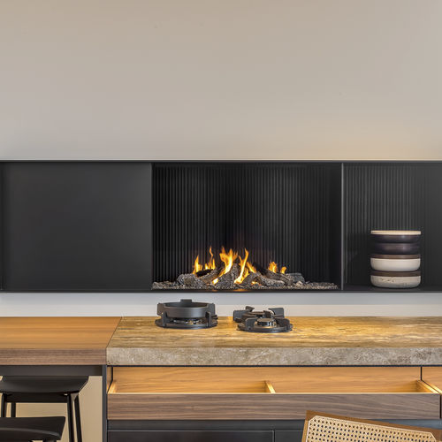 Cheminée à gaz naturel - URBAN MF 1050-75 G 1S + BESPOKE CONCEPT - Metalfire Architectural fireplaces - au propane / à encastrer / sur pied