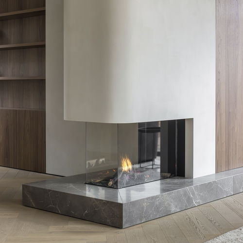 Cheminée à gaz naturel - AVENUE MF 900-60 GHE EXT 3S - Metalfire Architectural fireplaces - au propane / encastrable / sur pied
