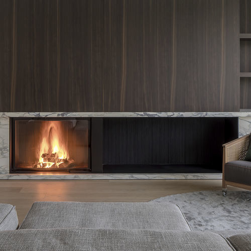 Cheminée à bois - ULTIME D MF 1050-75 WHE 1S - Metalfire Architectural fireplaces - encastrable / sur pied / adossée