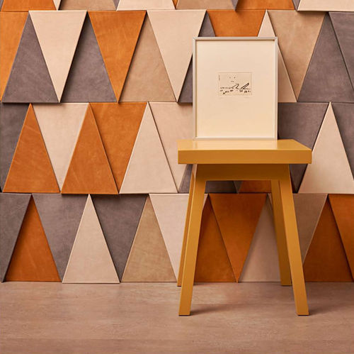 Panneau décoratif de revêtement - TRIANGLE - Cuir au Carré - mural / pour meuble / pour plafond