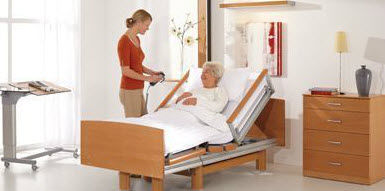 Lit médicalisé - 3082 VIS-A-VIS - Völker - contemporain / en bois