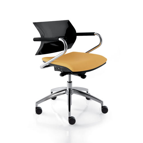 Fauteuil de bureau contemporain - AIRE JR - LUXY - en cuir / en tissu / en polypropylène