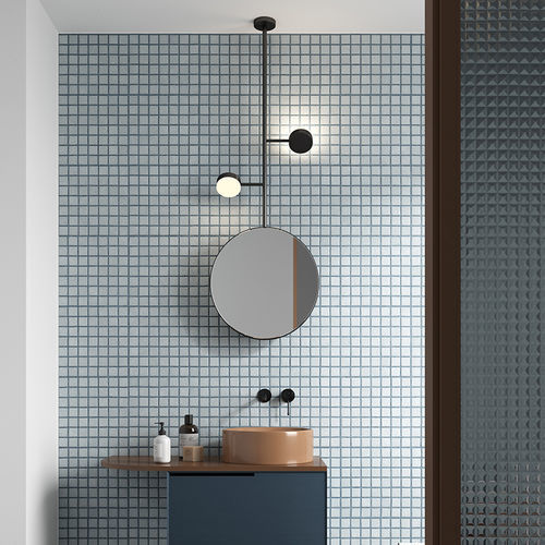 Plafonnier contemporain - 169.46 - GIBAS - rond / en laiton / en satin