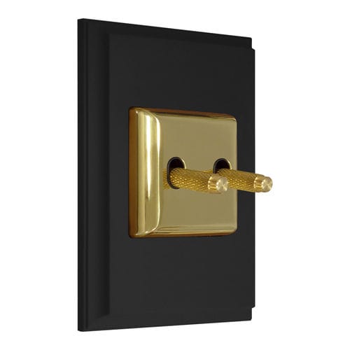 Interrupteur à levier - FEDE Switch & Light - encastré / double / en laiton