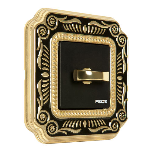 Interrupteur rotatif - FIRENZE  - FEDE Switch & Light - encastré / en laiton / classique