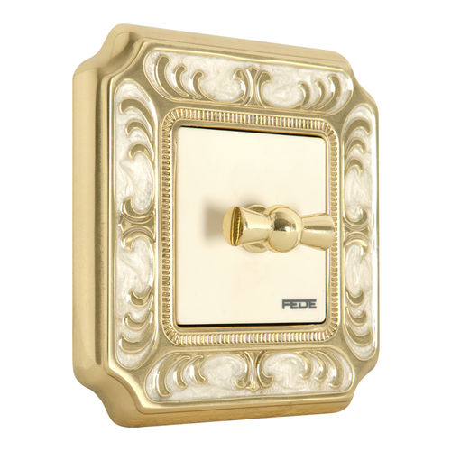Interrupteur rotatif - SIENA  - FEDE Switch & Light - encastré / en laiton / classique