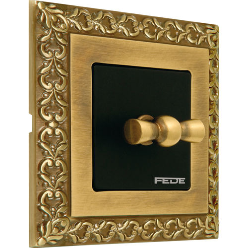 Interrupteur rotatif - INTFD01221  - FEDE Switch & Light - encastré / en laiton / classique