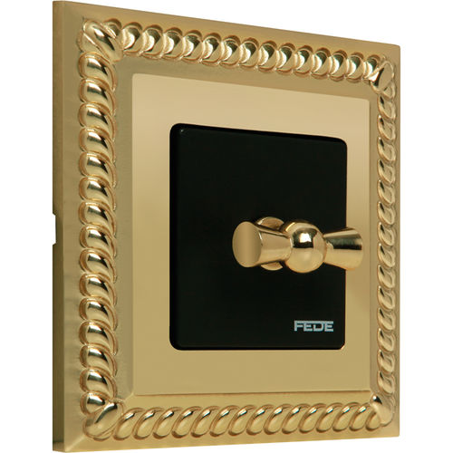 Interrupteur rotatif - INTFD01231  - FEDE Switch & Light - encastré / en laiton / classique