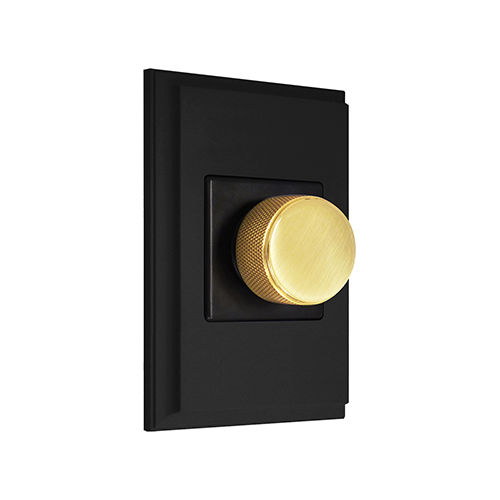 Interrupteur à bouton rotatif - FEDE Switch & Light - encastré / en laiton / contemporain