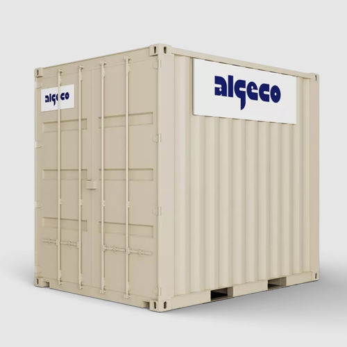 Boîte de rangement en acier - CUBE - Algeco - en bois massif