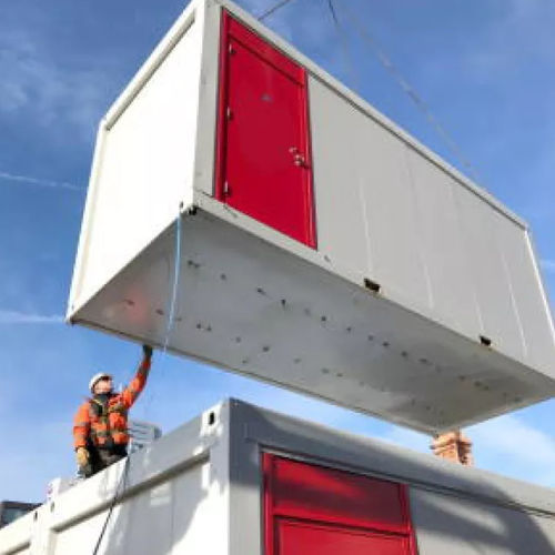 Cabine préfabriquée à usage technique - FIREFLEX - Algeco - à usage de bureau / à 2 étages
