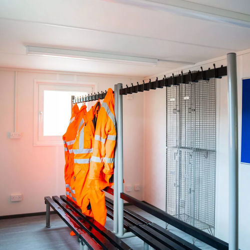 Construction en conteneurs pour chantier - 20 - Algeco - pour vestiaire / en acier galvanisé