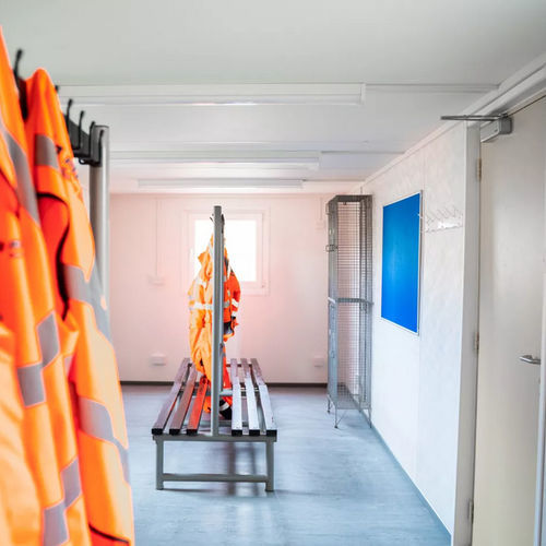 Construction en conteneurs pour chantier - 24 - Algeco - pour vestiaire / en acier galvanisé