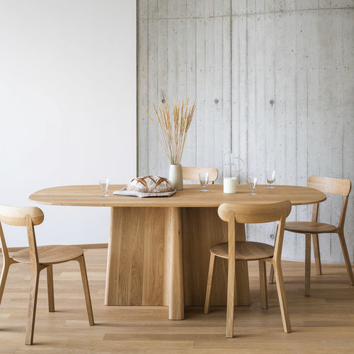 Table à manger contemporaine - XX - JAVORINA - en chêne / en noyer / en bois massif